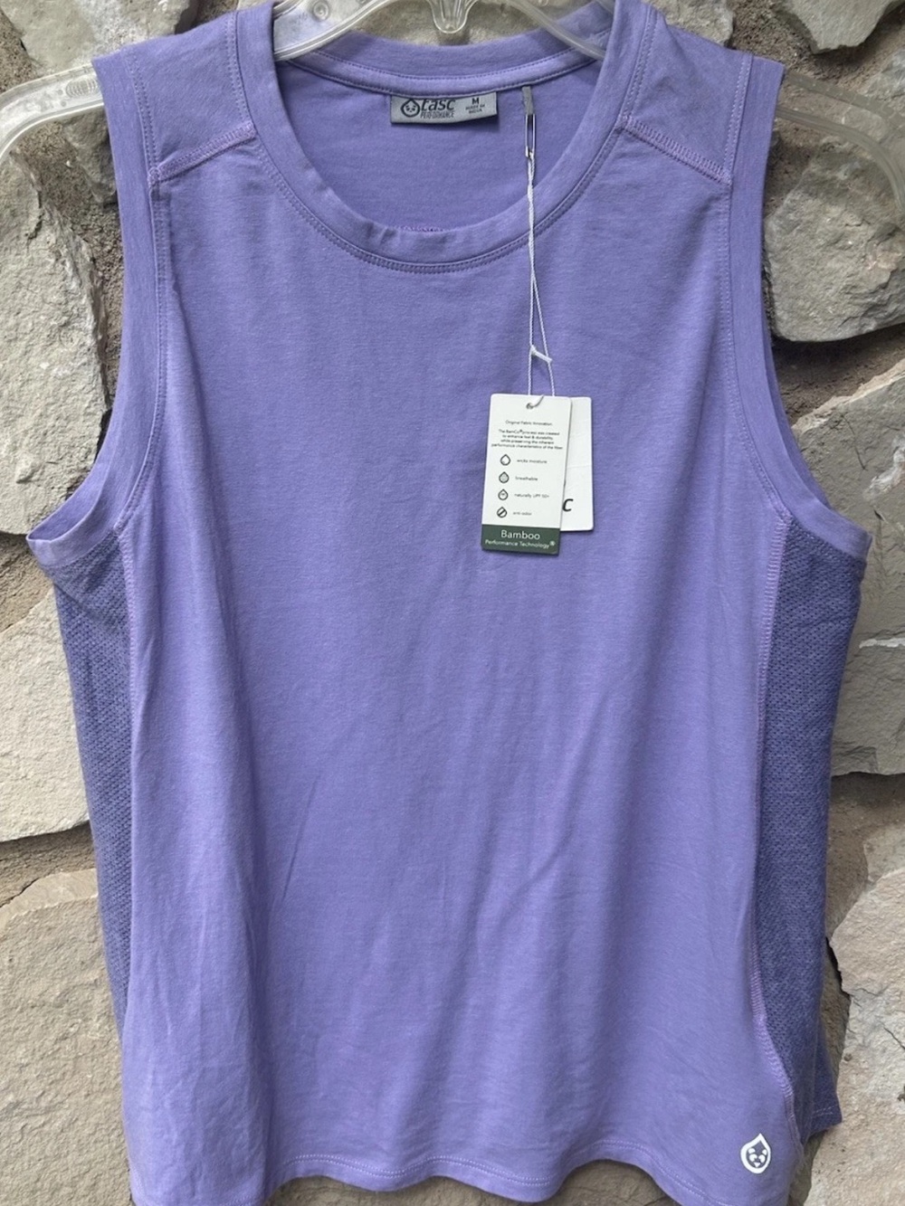 tasc Performance Tank Top Medium purple Womens Activewear NEW